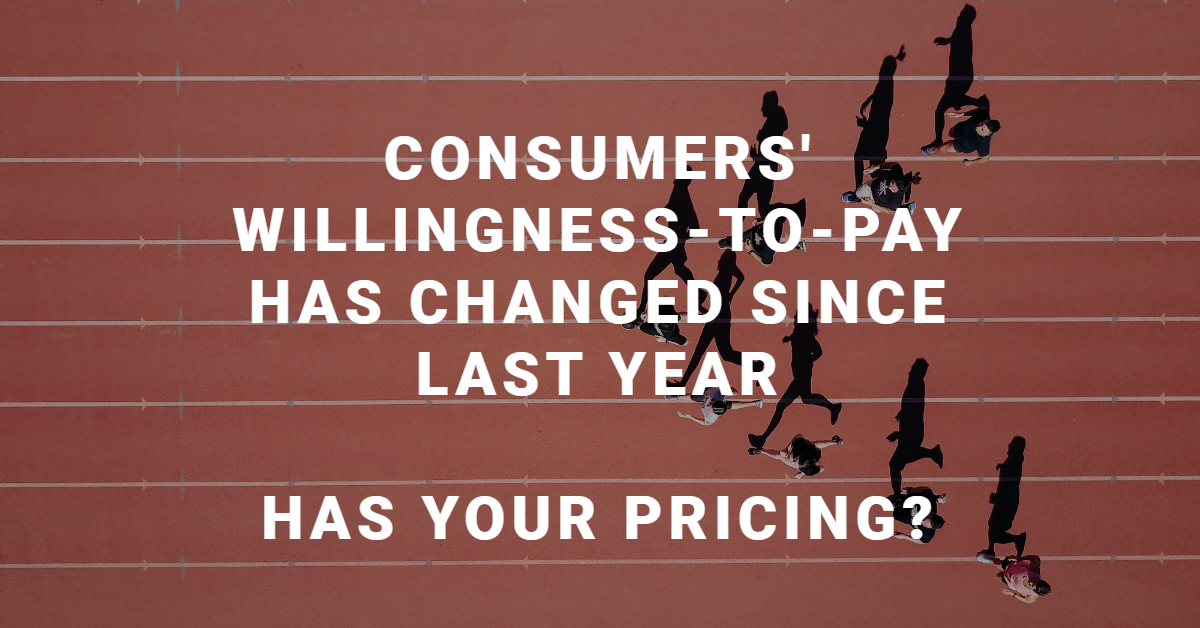 Consumer Willingness-to-Pay has Changed Since Last Year